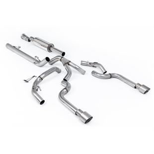 Milltek Road+ Cat-Back med Doble Børstede Titanium Enderør Ford F150 5.0 V8 Supercrew
