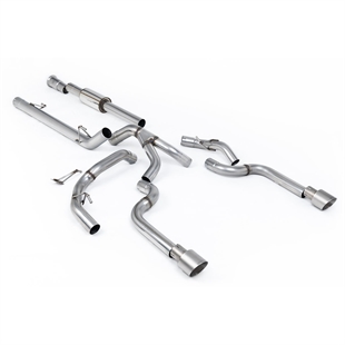 Milltek Race Delvis Resonansdempet (Høyere) Cat-back med Doble Børstede Titanium Enderør Ford F150 5.0 V8 Supercrew