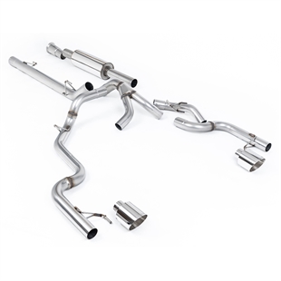 Milltek Tremor - Road+ Resonert Cat-back med Doble Polerte Enderør Ford F150 5.0 V8 Supercrew