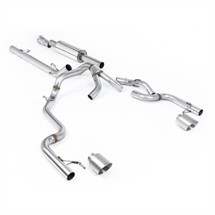 Milltek Tremor - Road+ Resonert Cat-back med Doble Børstede Titan Enderør Ford F150 5.0 V8 Supercrew