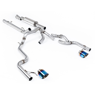 Milltek Tremor - Road+ Resonert Cat-back med Doble Brente Titan Enderør Ford F150 5.0 V8 Supercrew