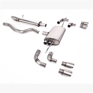 Milltek OPF/GPF Bakre System Med Resonator (Stillere) med GT-90 Titan Enderør Land Rover Defender 110 3.0 I6 P400