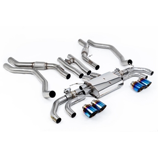 Milltek OPF/GPF Bakre Eksossystem med GT-115 Brente/Blå Titanium Ender Range Rover Sport SV L461 V8
