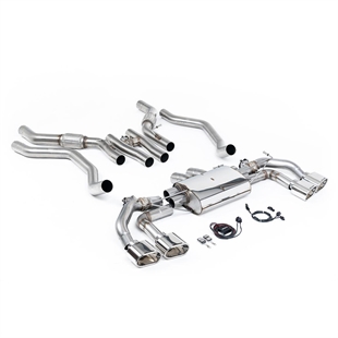 Milltek OPF/GPF Bak System (Ventilstyrt) med Polerte Ovale Ender Range Rover Sport P530 L461 V8
