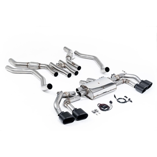 Milltek OPF/GPF Bak System (Ventilstyrt) med Cerakote Svarte Ovale Ender Range Rover Sport P530 L461 V8