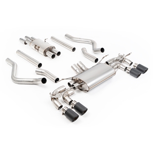 Milltek Resonert Ventilstyrt OPF/GPF-Baksystem Med Carbon Enderør Til Land Rover Defender 130 5.0 V8 (Kun Kjøretøy Med OPF/GPF)