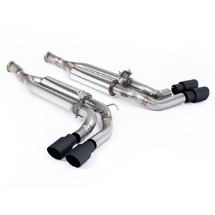 Milltek Cat-Back Eksossystem med Cerakote Svarte Endestykker Mercedes G63 W463 (UK/Euro GPF Modeller)