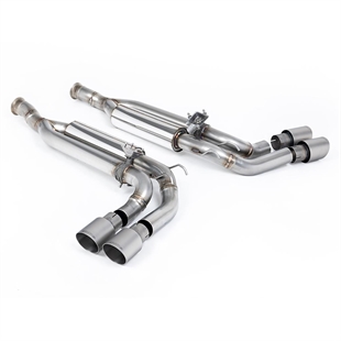 Milltek Cat-Back Eksossystem med Børstede Titanium Endestykker Mercedes G63 W463 (UK/Euro GPF Modeller)
