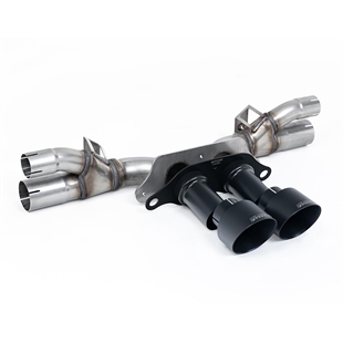 Milltek Bakre Lyddemper Bypass med Cerakote Svarte Endestykker Porsche 991.2 GT3 & GT3 RS