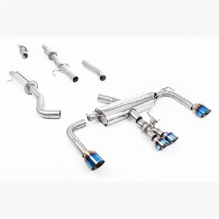 Milltek Resonert Primær Cat Back med Brente Titanium GT Enderør Toyota GR Corolla 1.6 Turbo