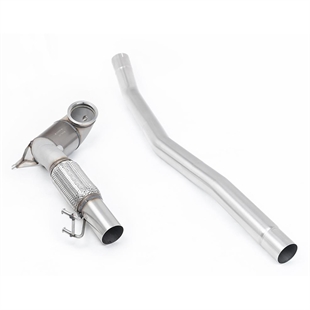 Milltek Stor Diameter Downpipe og Hi-Flow Sports Cat (For Milltek Cat-Back) VW Arteon 2.0 TSI (USA Non Valved/Nedovervendte Enderør)