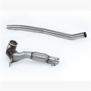 Milltek Stor Diameter Downpipe og Hi-Flow Race Katalysator (For OE Cat-Back) VW Arteon 2.0 TSI (USA Ikke-Ventilstyrt/Nedovervendte Enderør)