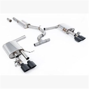 Milltek Resonert OPF/GPF Back System med Cerakote Sorte Ovaler VW Arteon R 2.0 TSI 320ps (GPF Modeller)
