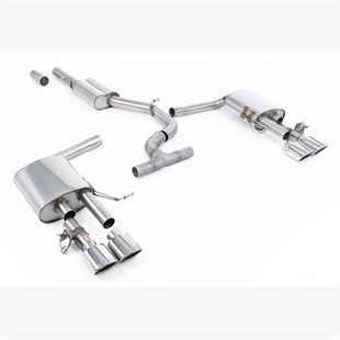 Milltek Resonert OPF/GPF Back System med Polerte Ovaler VW Arteon R 2.0 TSI 320ps (GPF Modeller)