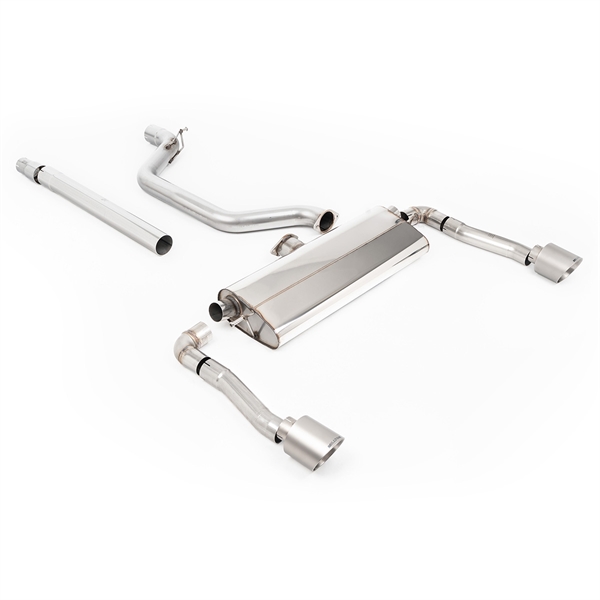 Milltek 80MM OPF/GPF Bakre System med Børstet Titanium GT-115 Enderør Seat Cupra Formentor 2.0TSI 245ps (GPF Modeller)