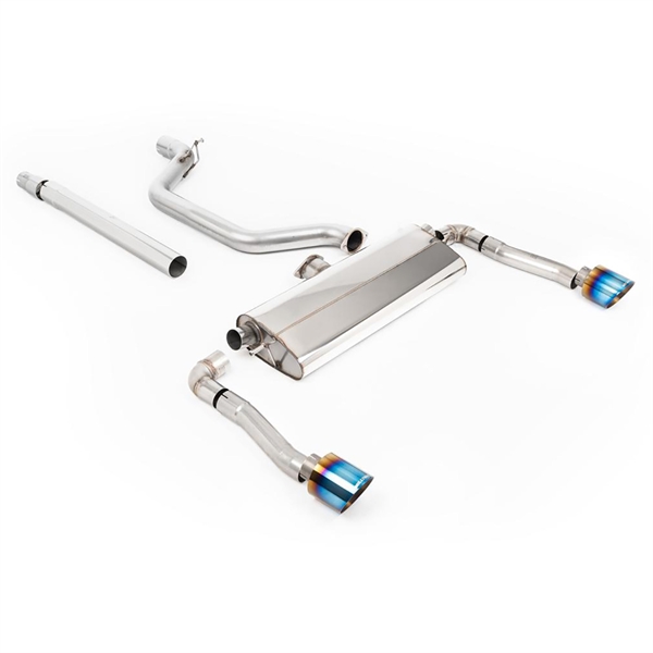 Milltek 80MM OPF/GPF Bakre System med Blåanløpt/Blå Titanium GT-115 Enderør Seat Cupra Formentor 2.0TSI 245ps (GPF Modeller)