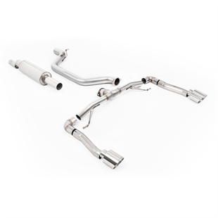 Milltek Race System (Høyest) 80MM OPF/GPF Bakre System med Polerte GT-115 Enderør Seat Cupra Formentor 2.0TSI 245ps (GPF Modeller)