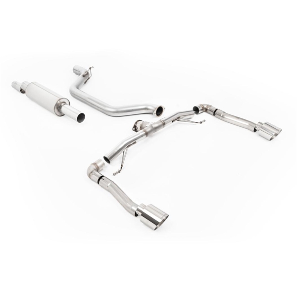 Milltek Race System (Høyest) 80MM OPF/GPF Bakre System med Polerte GT-115 Enderør Seat Cupra Formentor 2.0TSI 245ps (GPF Modeller)