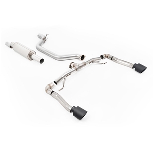 Milltek Race System (Høyest) 80MM OPF/GPF Bakre System med Cerakote Svart GT-115 Enderør Seat Cupra Formentor 2.0TSI 245ps (GPF Modeller)