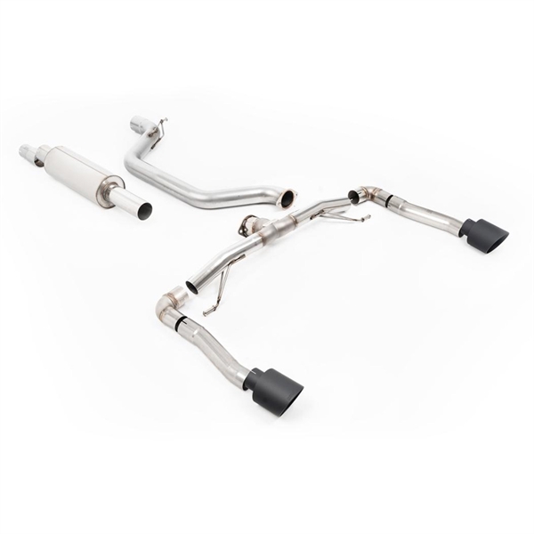 Milltek Race System (Høyest) 80MM OPF/GPF Bakre System med Cerakote Svart GT-115 Enderør Seat Cupra Formentor 2.0TSI 245ps (GPF Modeller)