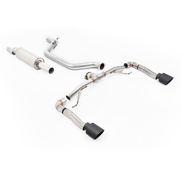 Milltek Partikkelfilter-bak Race System (Høyest) 80mm med Cerakote Svart GT-115 Endestusser Seat Leon Cupra 2.0 TSI 245ps (GPF Modeller)