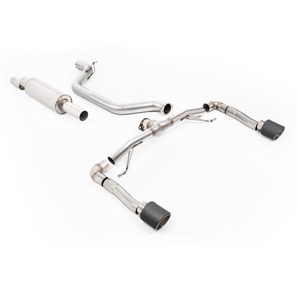 Milltek Partikkelfilter-bak Race System (Høyest) 80mm med Karbon JET-115 Endestusser Seat Leon Cupra 2.0 TSI 245ps (GPF Modeller)