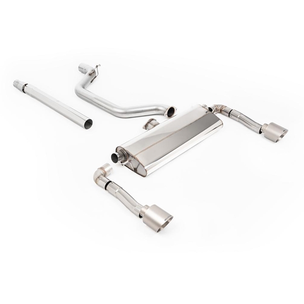 Milltek Partikkelfilter-bak System med Børstet Titanium GT-115 Enderør Seat Leon Cupra 2.0 TSI 245ps (GPF Modeller)
