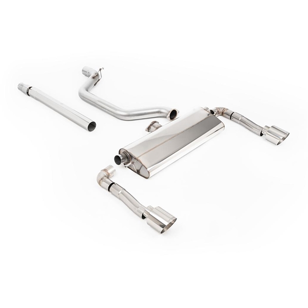 Milltek Partikkelfilter-bak System med Polerte GT-115 Enderør Seat Leon Cupra 2.0 TSI 245ps (GPF Modeller)
