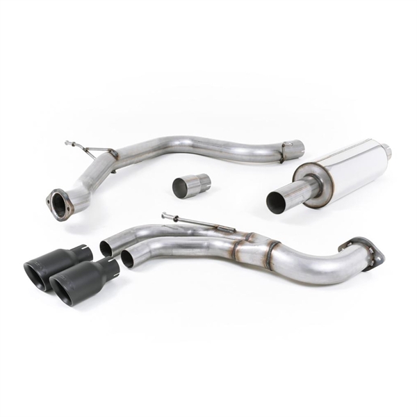 Milltek Resonert (Stillere) Cat-Back Eksosanlegg med Cerakote Svarte Enderør Seat Leon FR 2.0 TDI 184ps SC