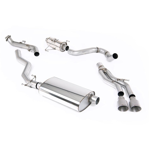 Milltek Resonated Catback med 2 x GT-100 Børstede Titanium Enderør Toyota Tacoma 2.4L Turbo Hybrid