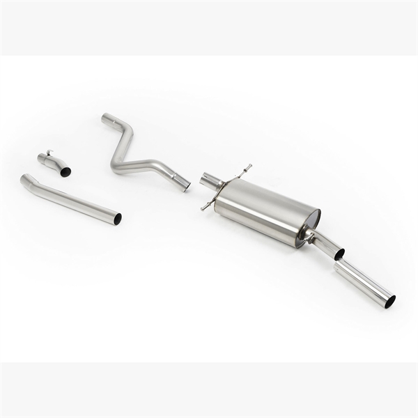 Milltek Ikke-Resonert (Høyere Lyd) Downpipe-Back System med OE+ Stil Polert Enderør VW Golf GTI Mk1 Cab