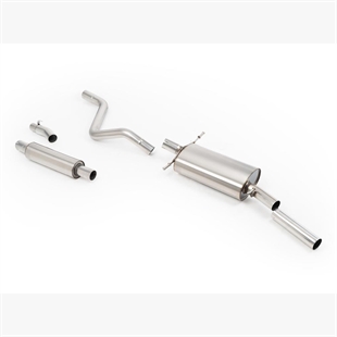 Milltek Resonert (Lavere Lyd) Downpipe-Back System med OE+ Stil Polert Enderør VW Golf GTI Mk1 Cab