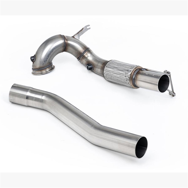 Milltek 94mm / 3.7inch ID Turbo Uttak til 80mm / 3.15inch Downpipe med Decat (For Milltek Cat-Back) VW Golf GTI Mk8
