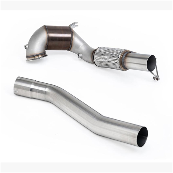 Milltek Stor Diameter Downpipe og Hi-Flow Race Cat (For Milltek Cat-Back) VW Golf GTI Mk8