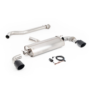 Milltek Valved Straight Pipe System med Cerakote Sorte Enderør Toyota GR Yaris (Gen 2)
