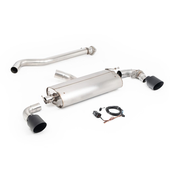 Milltek Valved Straight Pipe System med Cerakote Sorte Enderør Toyota GR Yaris (Gen 2)