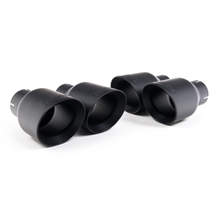 Milltek Coupe/Cabriolet Non Sport Diff modeller - Resonert (Stillere) Cat-Back Eksosanlegg med Quad GT-100 Black Endestusser Audi S5 B9