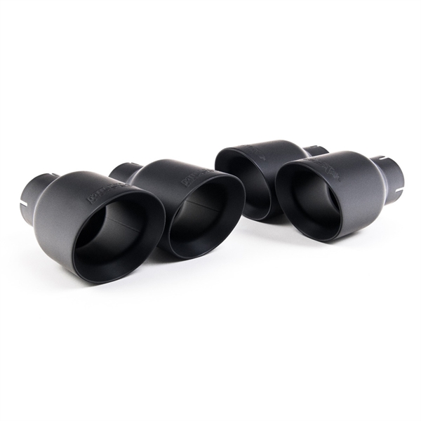 Milltek Coupe/Cabriolet Non Sport Diff modeller - Resonert (Stillere) Cat-Back Eksosanlegg med Quad GT-100 Black Endestusser Audi S5 B9