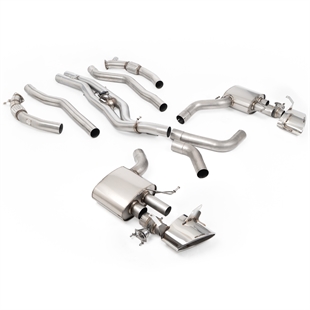 Milltek Non-Resonated Signature Series Titanium Axle Back with Polished Ovals Audi RS6 C8 4.0 V8 bi-turbo (Non OPF/GPF Models- USA / ROW)