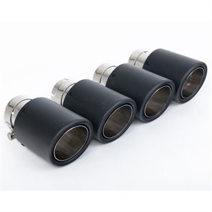 Milltek Coupe/Cabriolet Non Sport Diff modeller - Ikke-Resonert (Høyere) Cat-Back Eksosanlegg med Quad JET-100 Carbon Endestusser Audi S5 B9