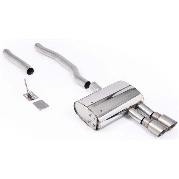 Milltek Particulate Filter-back New Mini Mk3 (F56) Mini Cooper S - Brushed Titanium