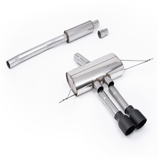 Milltek Resonated OPF/GPF Bakre Eksosanlegg for Sport Diffuser kun med Cerakote Sorte Enderør Mini Cooper S MK4 F66
