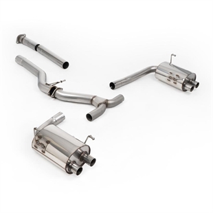 Milltek Ikke-Resonert Cat-Back (Høyere) med Polerte Endestusser Subaru Impreza WRX VB 2.4T Boxer (Kun USDM)