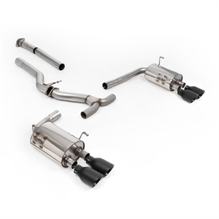 Milltek Ikke-Resonert Cat-Back (Høyere) med Cerakote Svarte Endestusser Subaru Impreza WRX VB 2.4T Boxer (Kun USDM)