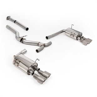 Milltek Ikke-Resonert Cat-Back (Høyere) med Børstede Titanium Endestusser Subaru Impreza WRX VB 2.4T Boxer (Kun USDM)