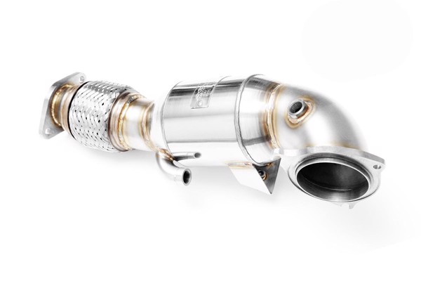 RM Motors Downpipe FORD Fiesta Mk6 ST 180 1.6 SCTI + CATALYST Emission standard - Euro 4, Capacity - 100 cpsi