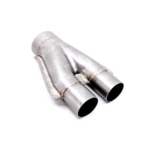 RM Motors Y-PIPE Exhaust tee Inlet diameter - 60 mm, Outlet Diameter - 2x50 mm, Spacing - 95