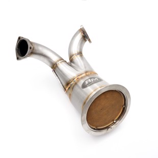 RM Motors Downpipe AUDI S4 B9, S5 8W6 with a catalyst Catalyst - EURO 6