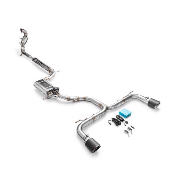 RM Motors Complete exhaust system for Volskwagen Golf 7 VII GTI with sport catalyst Emission standard - Euro 3, Capacity - 200 