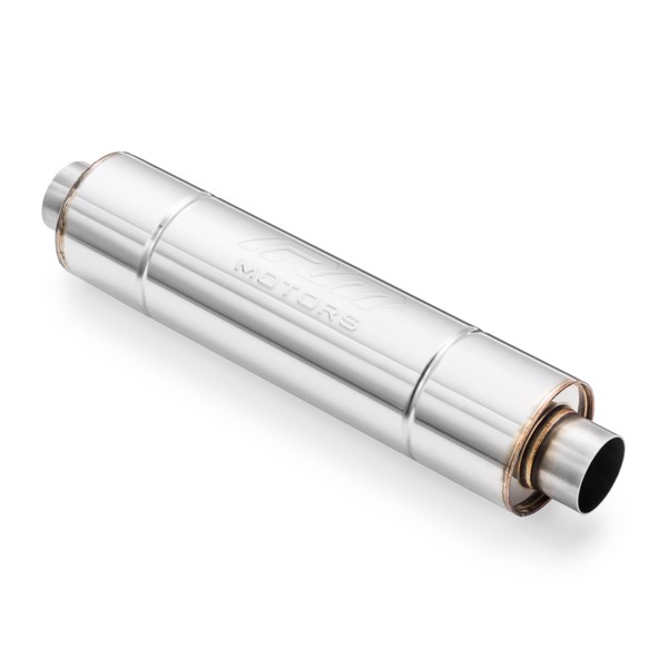 RM Motors Straight through silencer RM01 - extended Can length - 750 mm, Inlet diameter - 70 mm, Can diameter - 130 mm